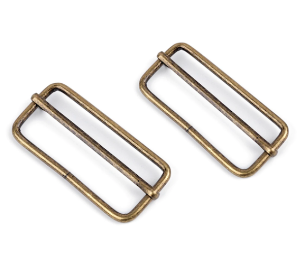 Stegschnalle Altmessing - 50 mm